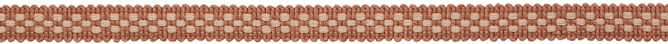 Hallis Prairie 15mm Narrow Braid, Clay