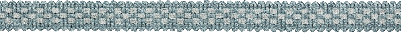 Hallis Prairie 15mm Narrow Braid, Mineral Blue