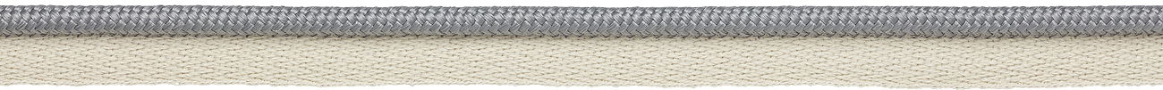 Hallis Eternity Bella Dura 7mm Plain Flanged Piping Cord Cloud Grey 