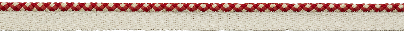 Hallis Eternity Bella Dura 5.5mm Checked Flanged Piping Cord Lobster