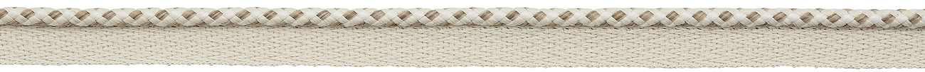 Hallis Eternity Bella Dura 5.5mm Checked Flanged Piping Cord Driftwood
