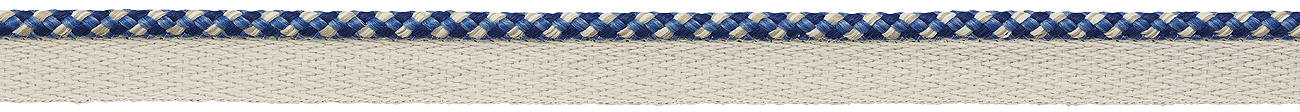 Hallis Eternity Bella Dura 5.5mm Checked Flanged Piping Cord Twilight