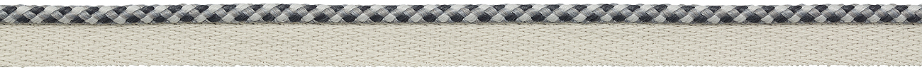 Hallis Eternity Bella Dura 5.5mm Checked Flanged Piping Cord Shadow Grey