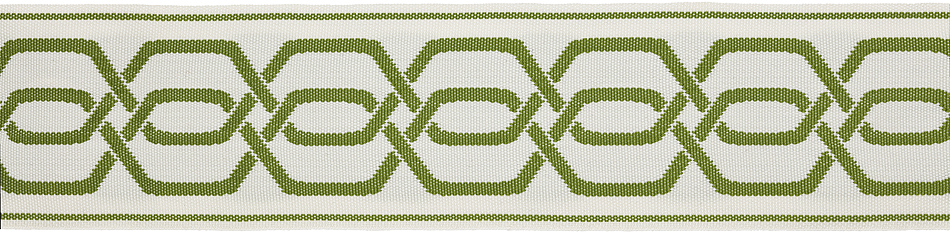 Hallis Eternity Bella Dura 70mm Jacquard Braid Kelp Green