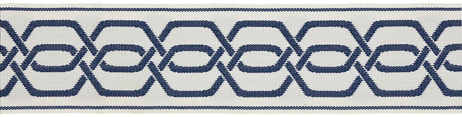 Hallis Eternity Bella Dura 70mm Jacquard Braid Twilight Blue