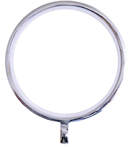 Renaissance Accents 50mm Curtain Pole Rings, Polished Silver