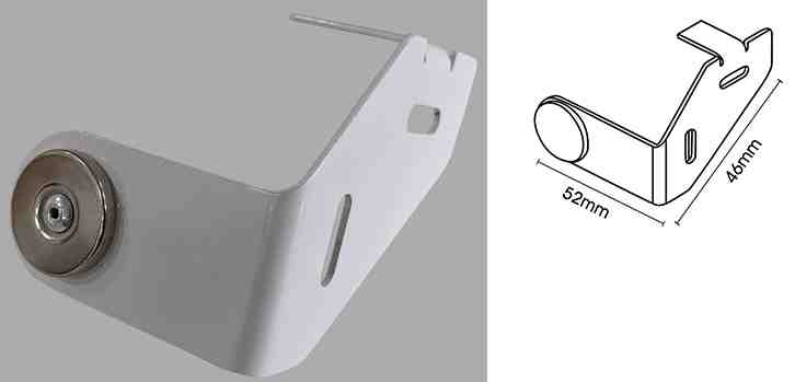 Hallis Cov-A-Blind White Roller Bracket Top Fix, Small