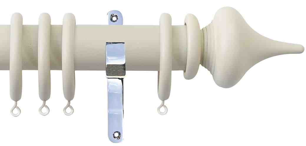 Jones Seychelles 40mm Handcrafted Pole Sand, Chrome, Minaret