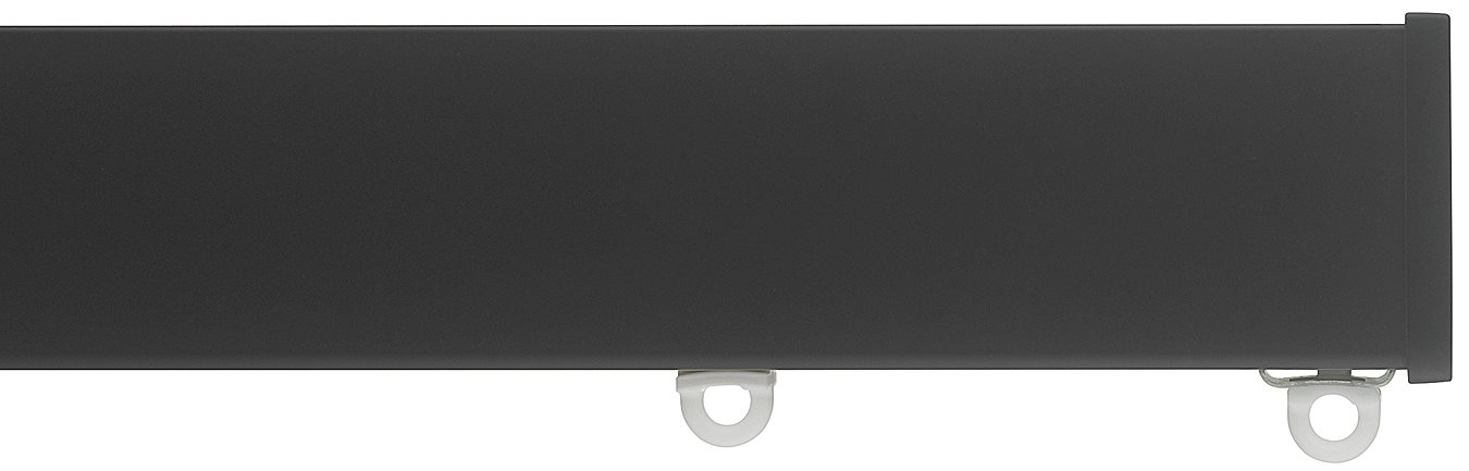 Silent Gliss Metroflat 36mm 7605 Curtain Track Black Stud Endcap 