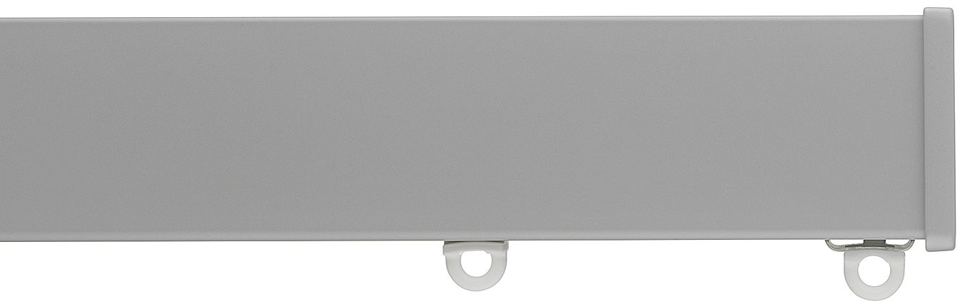 Silent Gliss Metroflat 36mm 7605 Curtain Track Anodic Grey Stud Endcap 