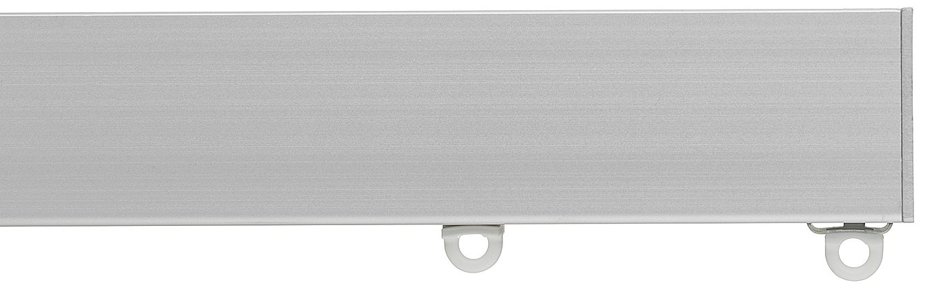 Silent Gliss Metroflat 36mm 7605 Curtain Track Silver Flush Endcap 