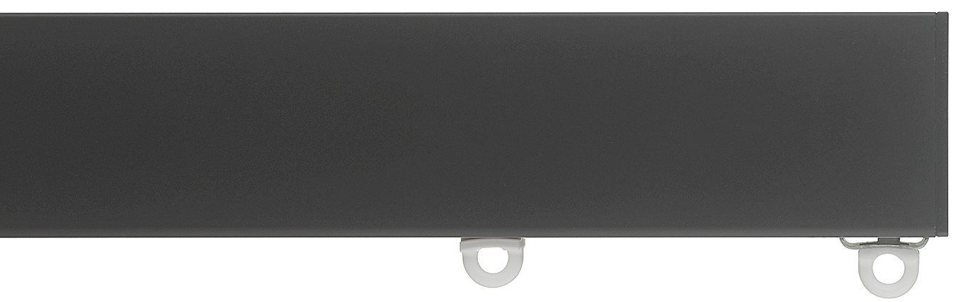 Silent Gliss Metroflat 36mm 7605 Curtain Track Black Flush Endcap 