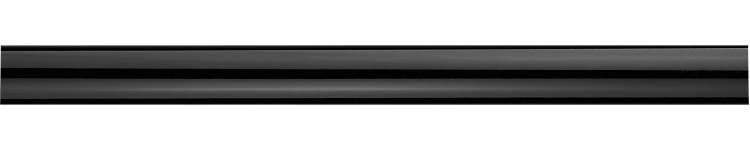 Integra Inspired Eclipse 28mm Curtain Pole Only Black Gloss