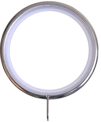 Renaissance 29mm Stainless Steel Nylon Lined Curtain Rings