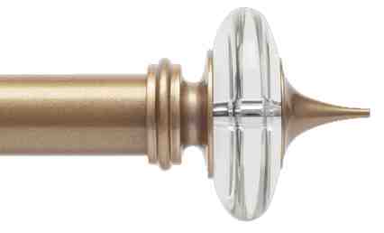 Bradley 30mm 38mm 50mm Elysian Curtain Pole Crystal Templar Finials