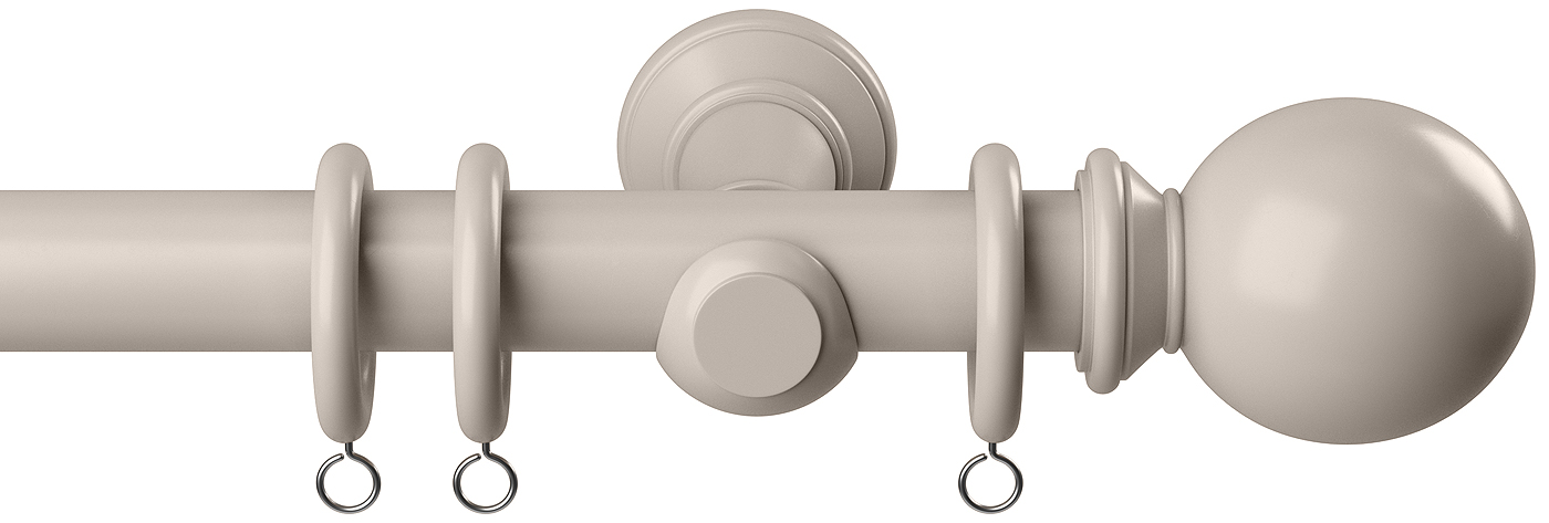 Speedy Woodland 28mm Wood Curtain Pole Grey