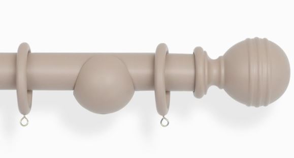 Laura Ashley 35mm Pole Truffle Ribbed Ball 