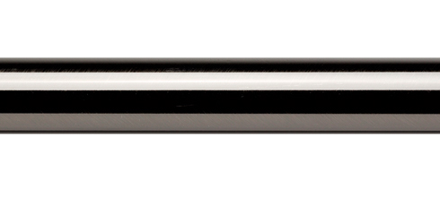 Galleria 35mm Curtain Pole Only Brushed Silver