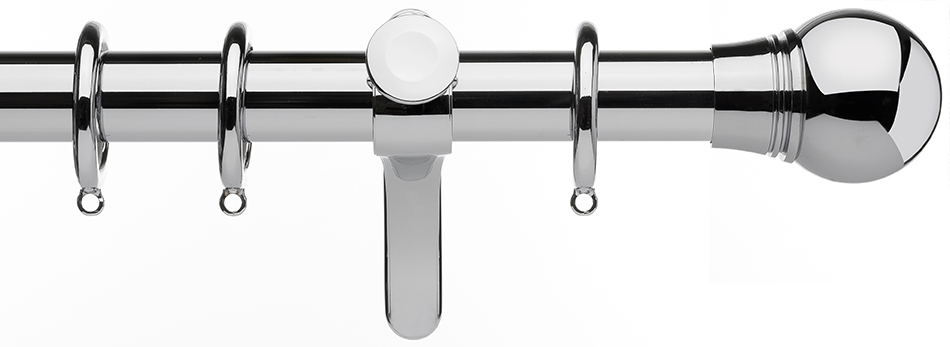 Integra Inspired Allure 35mm Pole Curvatura Chrome Scepta