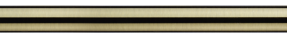 Integra Inspired Allure 35mm Metal Curtain Pole Only Burnished Brass