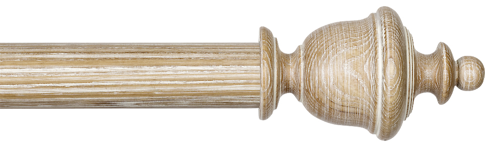 Byron Rustica 45mm 55mm Curtain Pole Limed Oak Chantilly