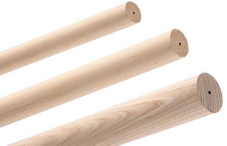 Honister Unfinished 35mm 50mm Wood Curtain Pole Only Just Poles
