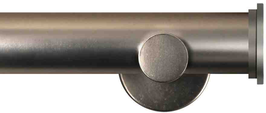 Renaissance Dimensions 28mm Contemporary Eyelet Pole Titanium, Fynn Endcap