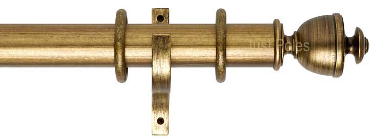 Byron Classic 55mm Curtain Pole Antique Gilt Apaulia
