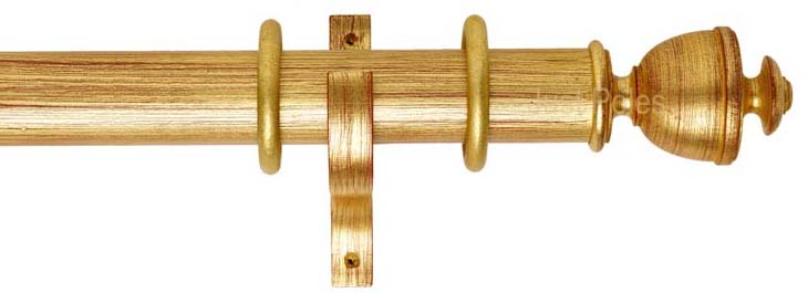 Byron Classic 55mm Pole Red and Gilt Apaulia