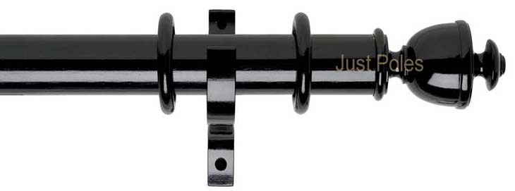 Byron Classic 55mm Pole Apaulia, Ebony