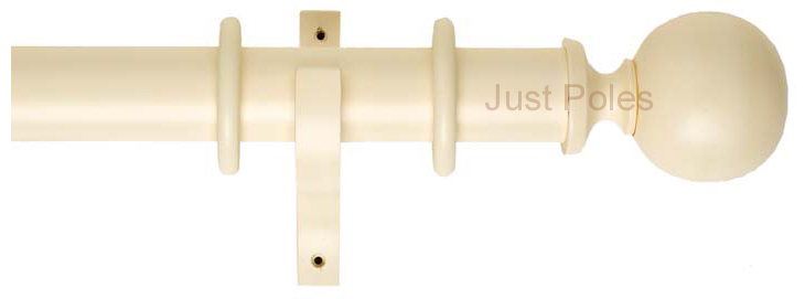 Byron Classic 55mm Pole Antique Cream Ball