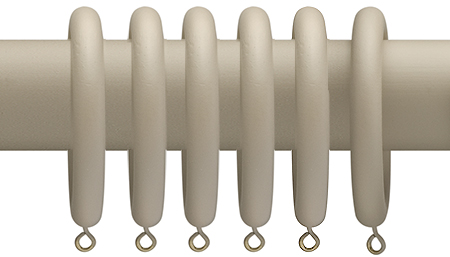 Advent Designs 35mm Traditional Painted Wood Curtain Pole Rings