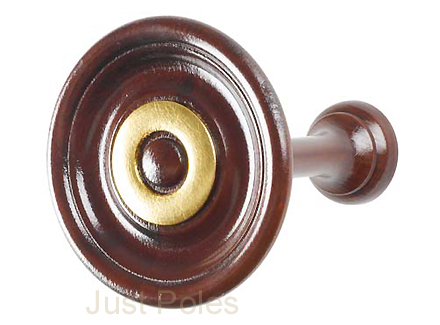 Byron Holdback Dark Oak & Gold