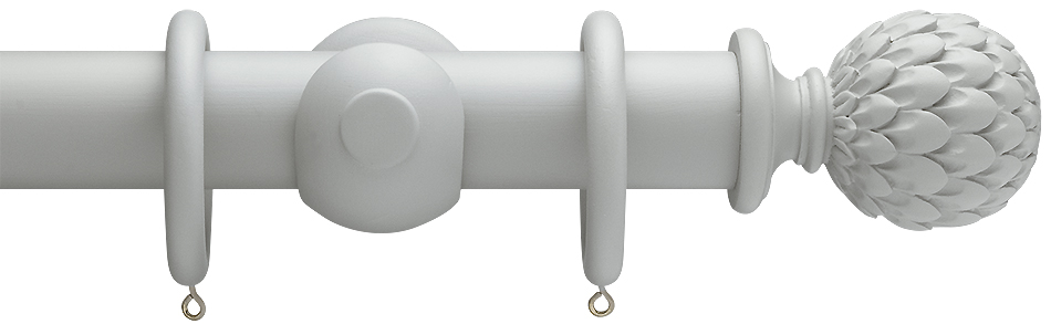 Advent 35mm Curtain Pole Warm Grey Artichoke