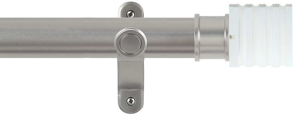 Renaissance Spectrum 35mm Eyelet Curtain Pole Titanium, Acrylic Cube