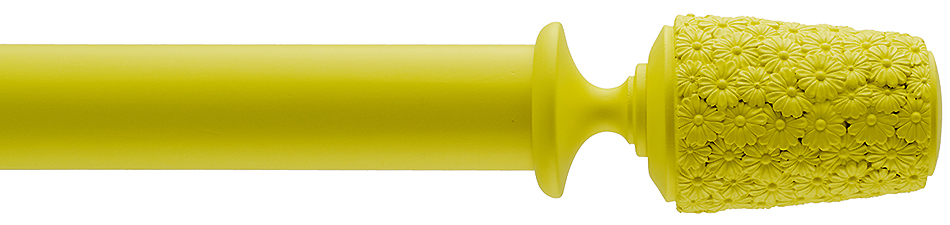 Byron Floral Neon 35mm 45mm Pole Yellow Daisy