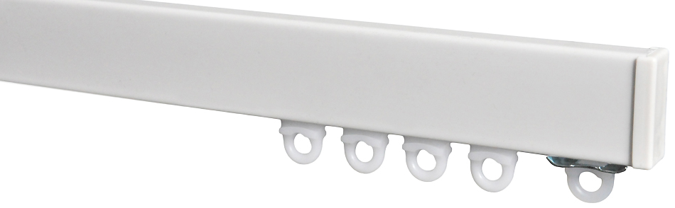 Renaissance Principal H-Section Aluminium Curtain Track, White