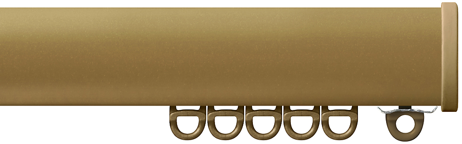 Renaissance Professional Large Curved Curtain Track, Gold