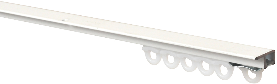 Renaissance U-Section Aluminium Top Fix Curtain Track, White