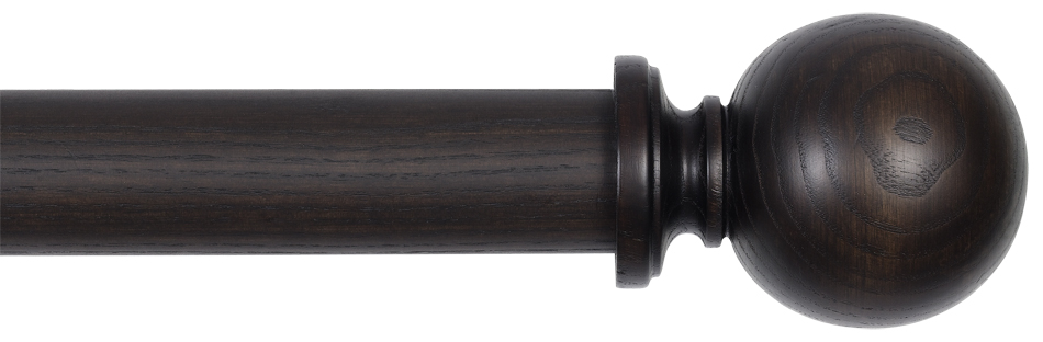 Byron Rustica 35mm 45mm 55mm Curtain Pole Burnt Oak Lyon