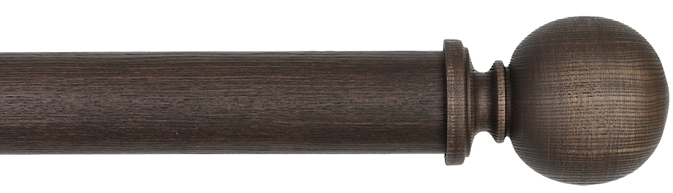 Byron Rustica 35mm 45mm 55mm Curtain Pole Toasted Oak Lyon