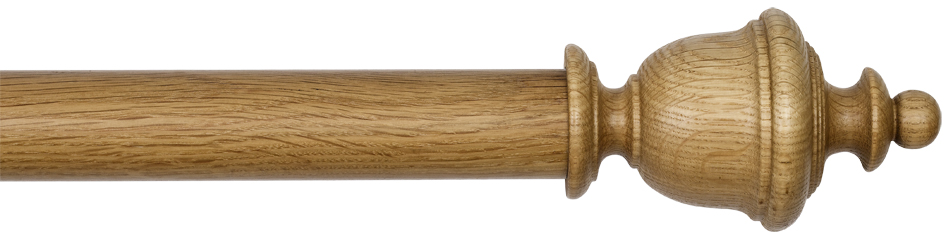 Byron Rustica 45mm 55mm Curtain Pole English Oak Chantilly