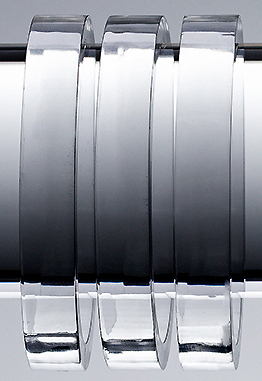 Byron Halo 35mm, 45mm & 55mm Curtain Rings, Acrylic