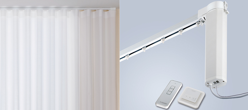 Silent Gliss 5100R New Autoglide Electric Curtain Track Remote Control White