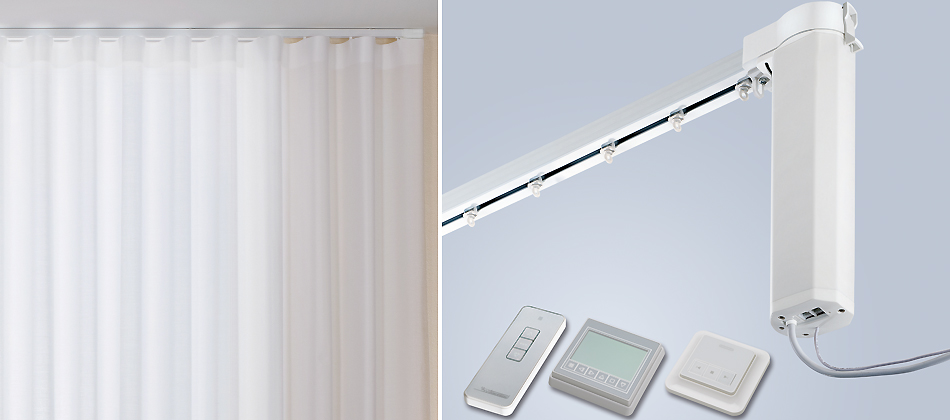 Silent Gliss 5100TC New Autoglide Electric Curtain Track Total Control White