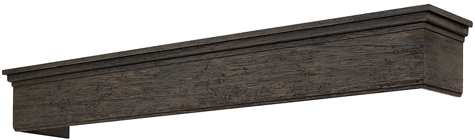 Byron Aqua Pelmet, Clyde, Jacobean Oak