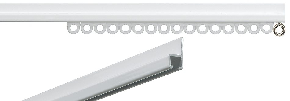 Silent Gliss 1021 Curtain Track White