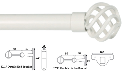 Cameron Fuller 32mm/19mm Double Pole Chalk Basket