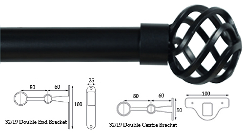 Cameron Fuller 32mm/19mm Double Pole Graphite Basket