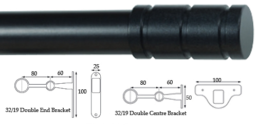 Cameron Fuller 32mm/19mm Double Pole Graphite Barrel
